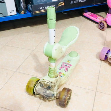Kids Bunny Scooter Without Handle - Major Fault Green